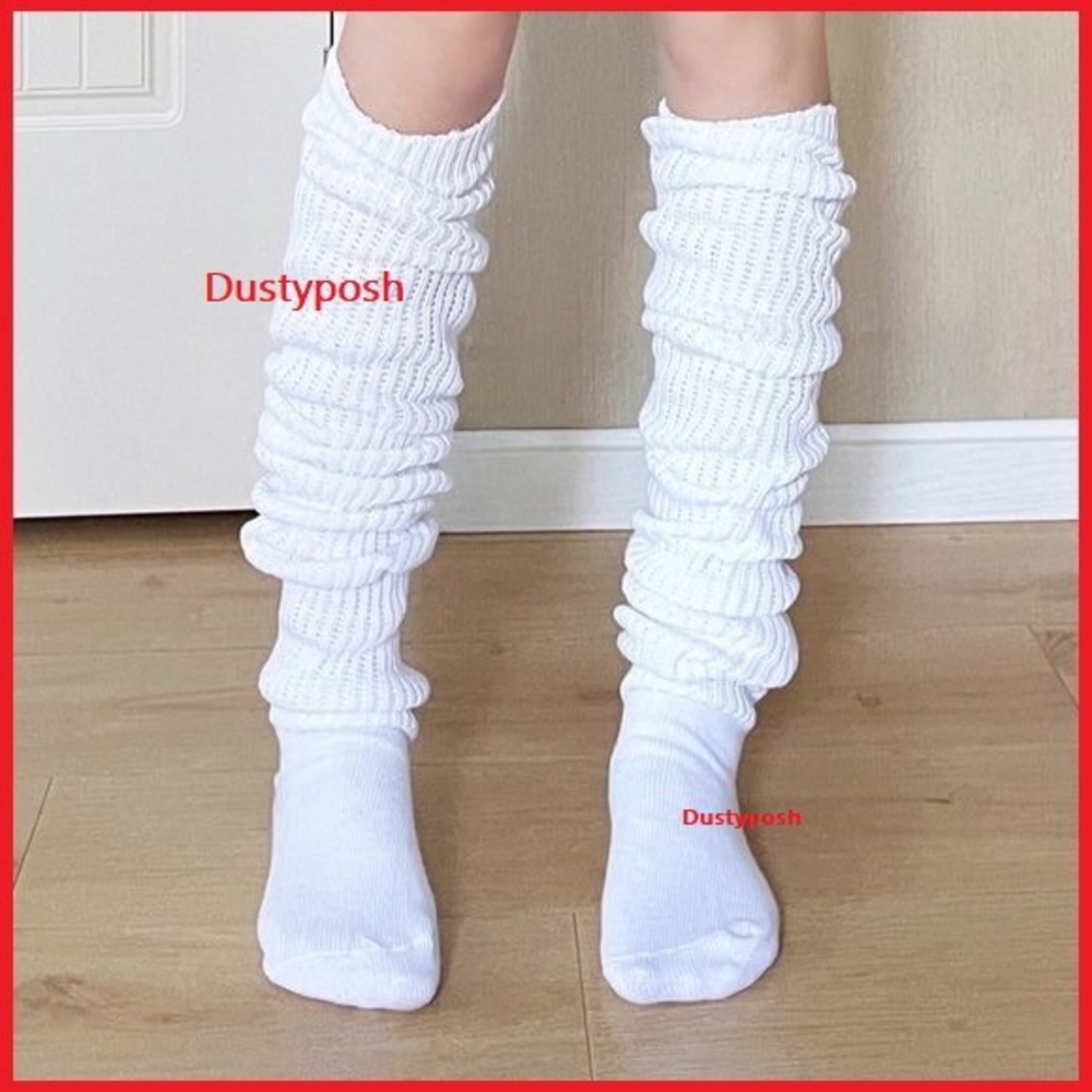 Cozy Long Loose Over The Knee Boot Slouch Japanese School Girl Cosplay Yoga Y2K